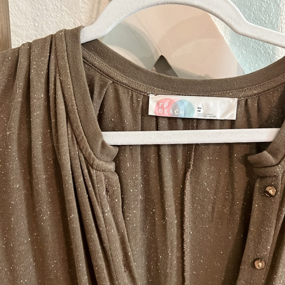 Free People Wide Leg Jumpsuit in Brown - Picture 7 of 9